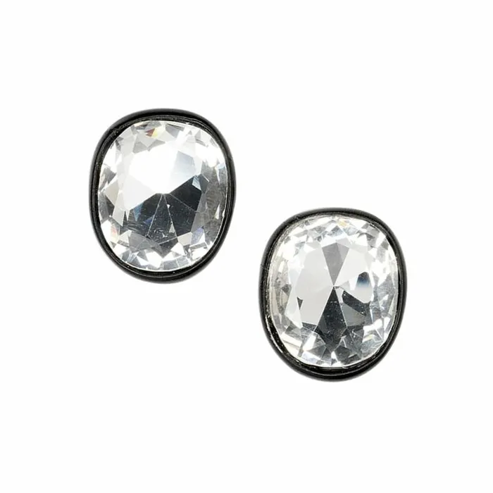 Kenneth Jay Lane Clear Crystal Earrings Women Jackie Kennedy Onassis Crystal Headlight Earrings Kenneth Jay Lane Clear Crystal Earrings Women Jackie Kennedy Onassis Crystal Headlight Earrings