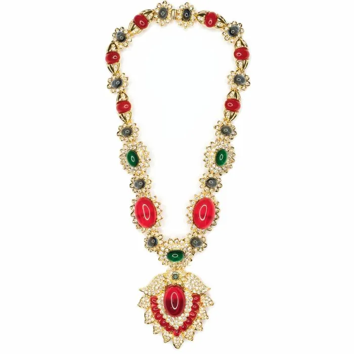Kenneth Jay Lane Dark Color Gem Necklaces Women Jackie Kennedy Onassis Gemstone Necklace Kenneth Jay Lane Dark Color Gem Necklaces Women Jackie Kennedy Onassis Gemstone Necklace