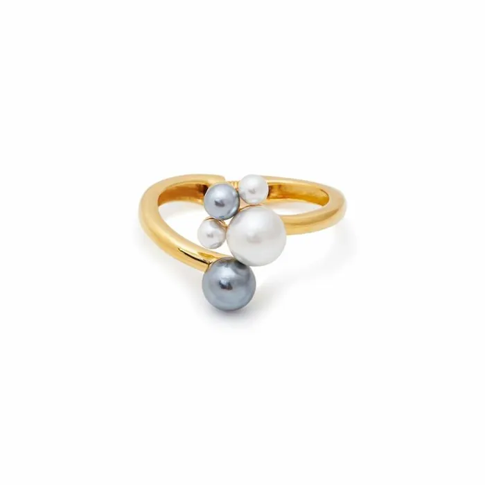 Kenneth Jay Lane Pearl Bracelets Women Pearl Cascade Gold Bracelet