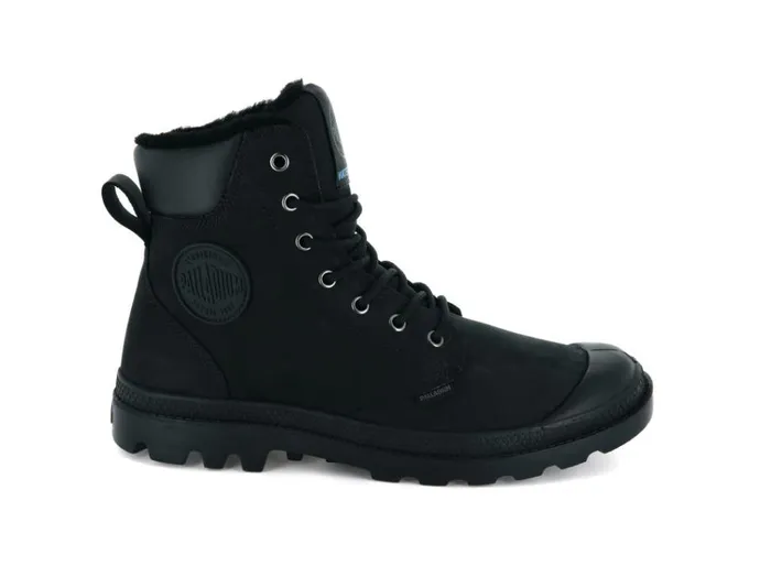 Kids Boots PALLADIUM PAMPA SPORT CUFF WPS Blackblack