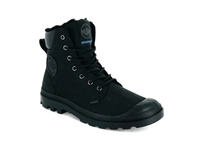 Kids Boots PALLADIUM PAMPA SPORT CUFF WPS Blackblack Kids Boots PALLADIUM PAMPA SPORT CUFF WPS Blackblack