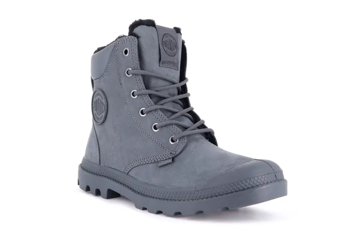 Kids Boots PALLADIUM PAMPA SPORT CUFF WPS Dark Shadow Kids Boots PALLADIUM PAMPA SPORT CUFF WPS Dark Shadow