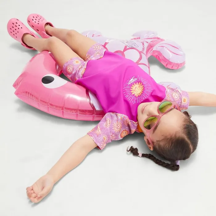 Kids Girl039s Rash Vests Speedo Infant Girls039 Digital Short Sleeve Rash Top Set PurpleYellow Kids Girl039s Rash Vests Speedo Infant Girls039 Digital Short Sleeve Rash Top Set PurpleYellow