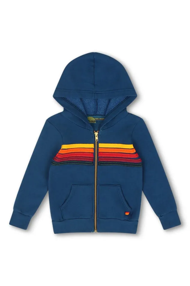 Kids Hoodies Aviator Nation 5 Stripe Hoodie 8211 Royal