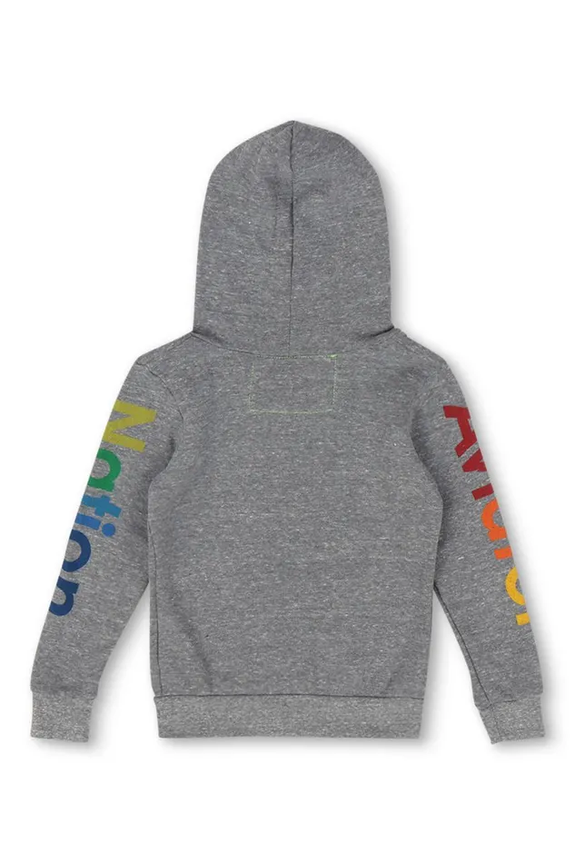 Kids Hoodies Aviator Nation Zip Hoodie 8211 Heather Grey