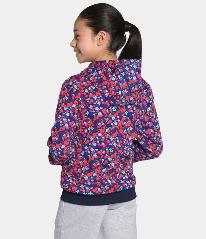 Kids Logowear Pullover Hoodie Paradise Pink Wildflower Print The North Face Tops