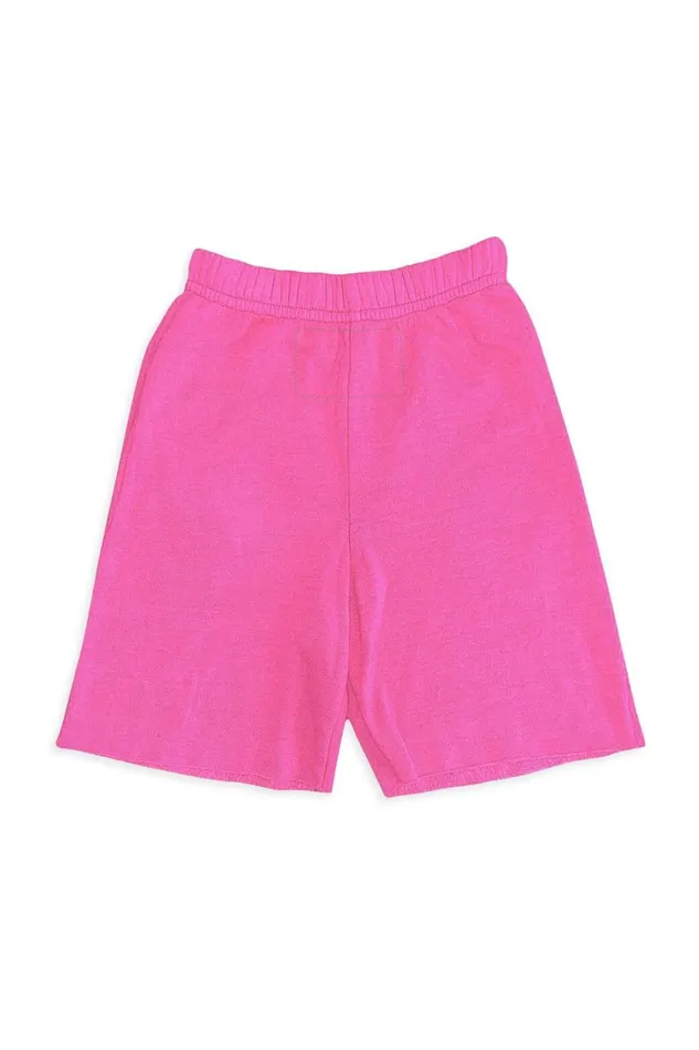 Kids Shorts Aviator Nation New York City Sweatshorts 8211 Neon Pink