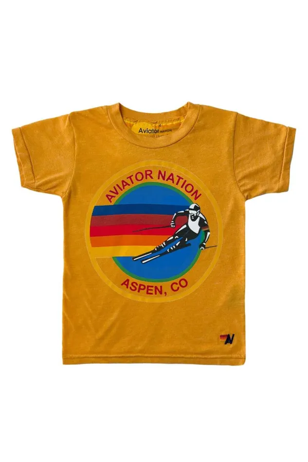 Kids Tees Aviator Nation Aspen Tee 8211 Gold