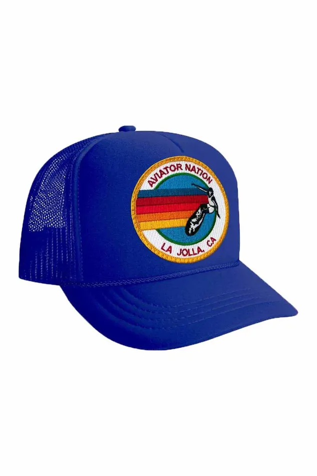 Kids Trucker Hats Aviator Nation La Jolla Signature Vintage Foam Trucker Hat