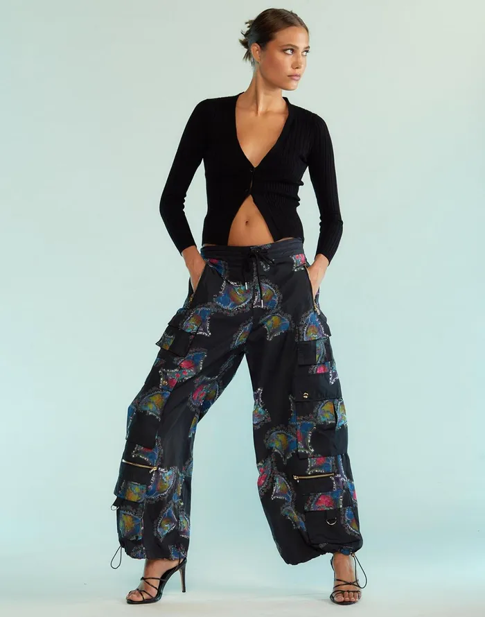 Kim Cargo Pants 8211 Blkmt Women Cynthia Rowley Bottoms