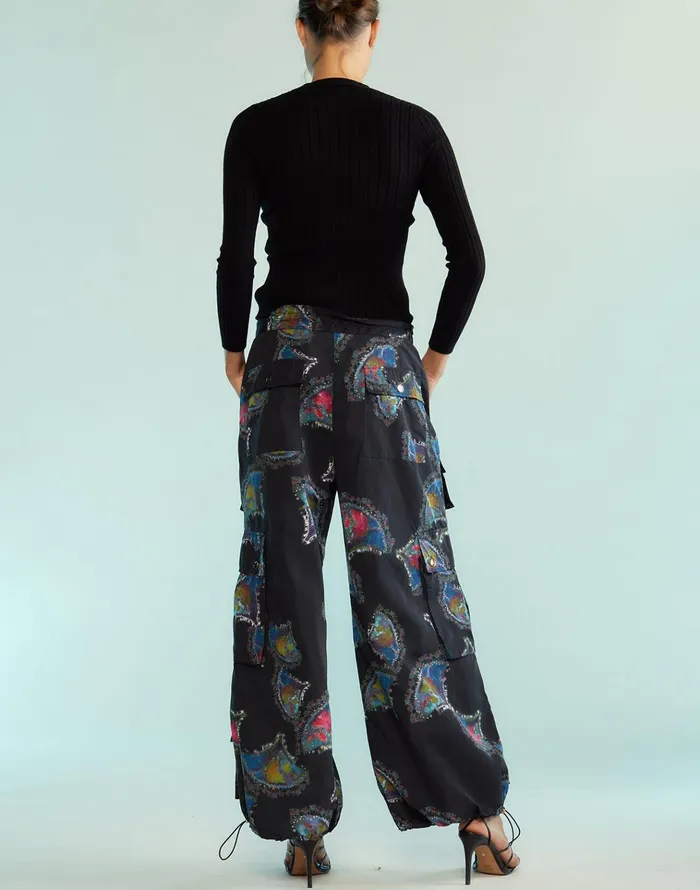 Kim Cargo Pants 8211 Blkmt Women Cynthia Rowley Bottoms