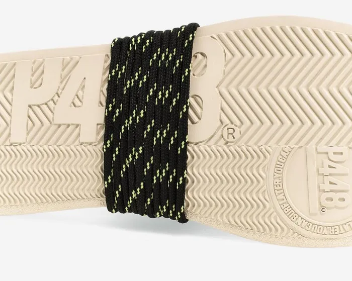 Laces and Accessories WomensMens P448 Shoelaces BlackLime