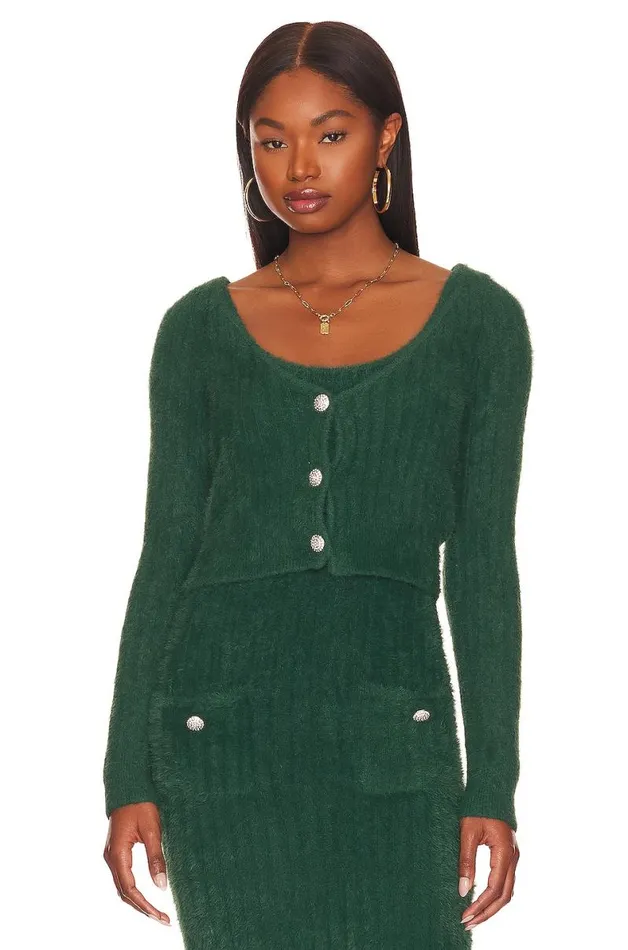 Laina Cardigan Dark Green Women Lovers and Friends Sweaters and Knits