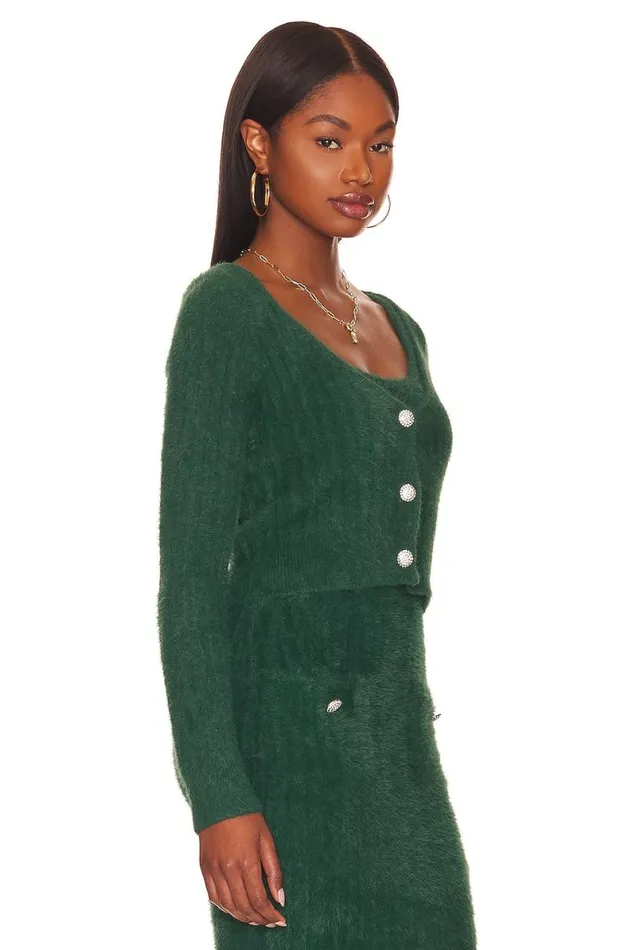 Laina Cardigan Dark Green Women Lovers and Friends Sweaters and Knits