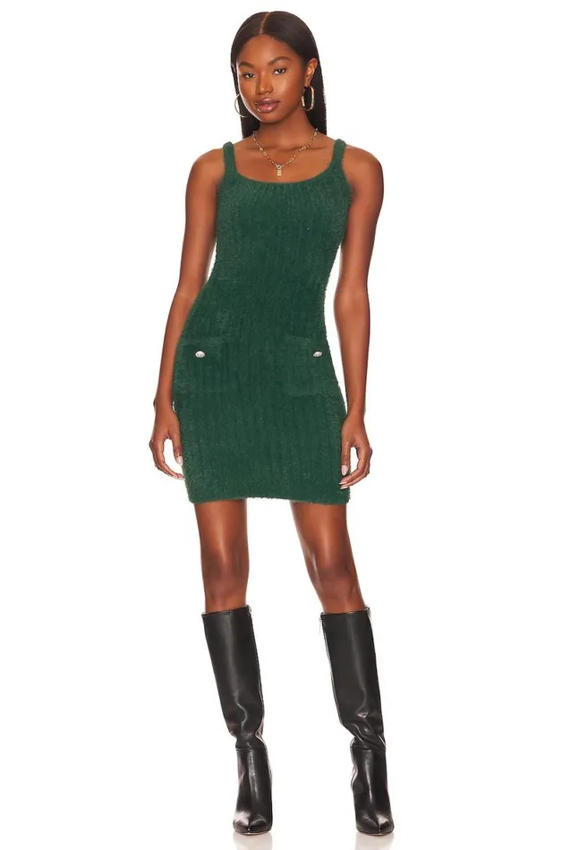 Laina Mini Dress Dark Green Women Lovers and Friends Dresses