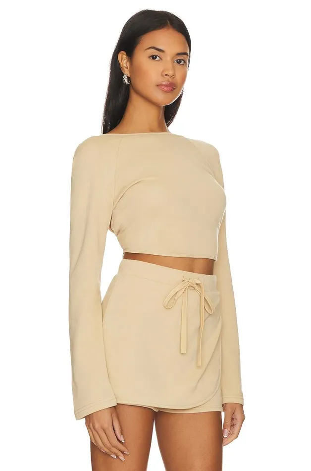 Langley Top Taupe Neutral Women Lovers and Friends Tops
