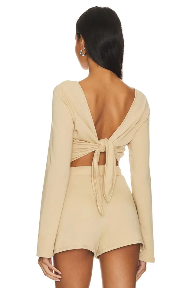 Langley Top Taupe Neutral Women Lovers and Friends Tops