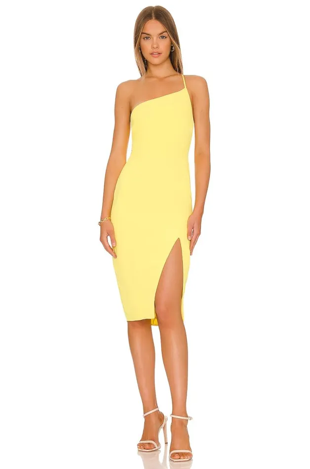 Lazo Midi Dress Sunshine Yellow Women Lovers and Friends Dresses