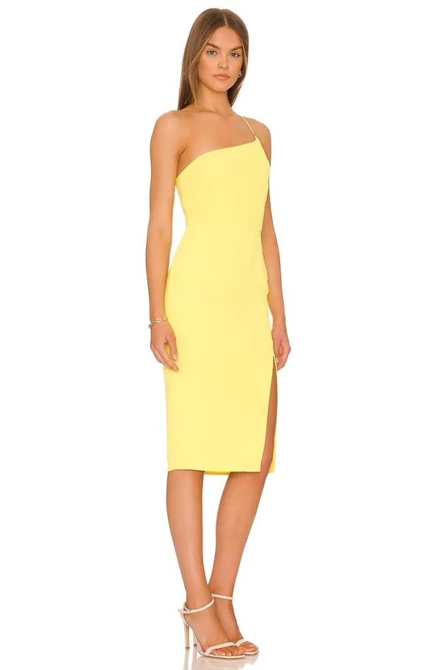 Lazo Midi Dress Sunshine Yellow Women Lovers and Friends Dresses