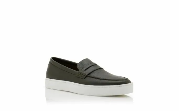 Loafers Men Manolo Blahnik ELLISDark Green Calf Leather SlipOn Loafers Loafers Men Manolo Blahnik ELLISDark Green Calf Leather SlipOn Loafers