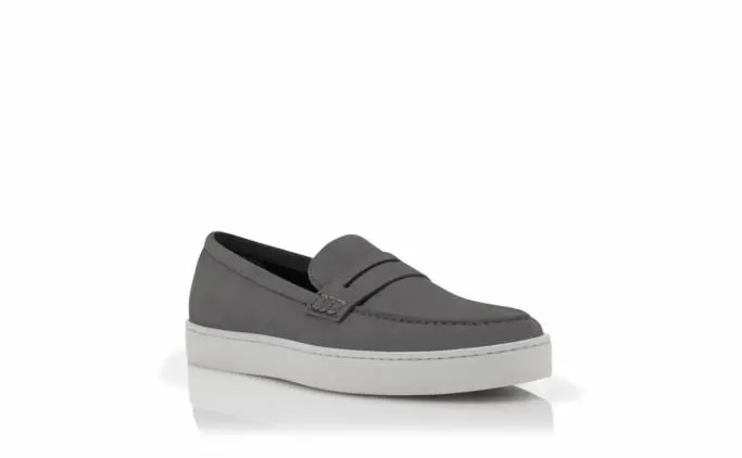 Loafers Men Manolo Blahnik ELLISGrey Suede Slip On Loafers Loafers Men Manolo Blahnik ELLISGrey Suede Slip On Loafers