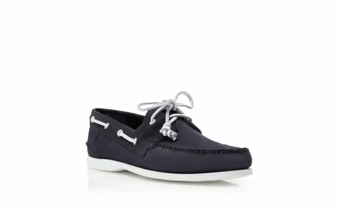 Loafers Men Manolo Blahnik SIDMOUTHNavy Blue Suede Boat Shoes Loafers Men Manolo Blahnik SIDMOUTHNavy Blue Suede Boat Shoes