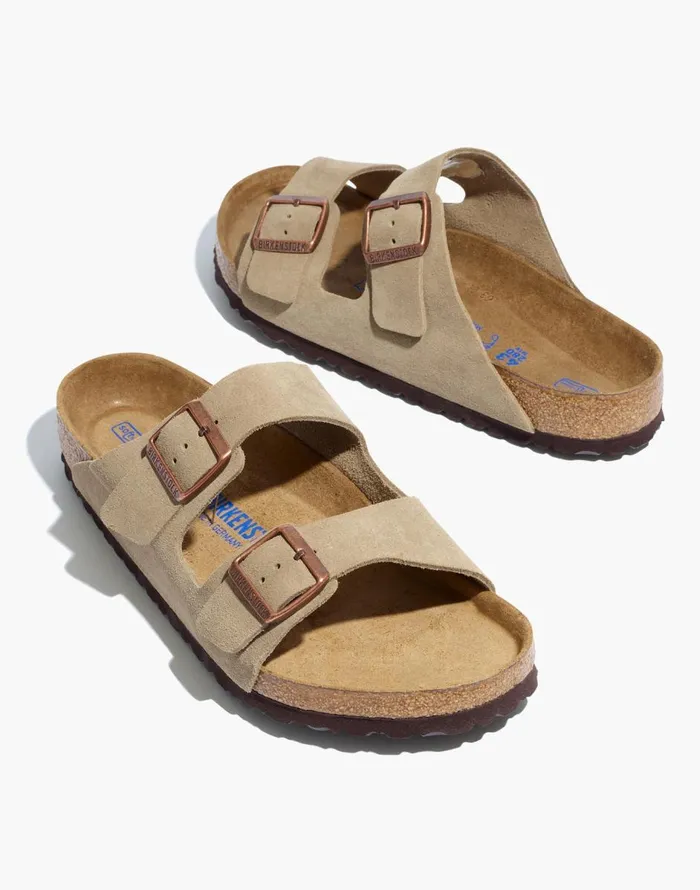 Madewell Birkenstock Suede Arizona Sandals Taupe Men Sandals