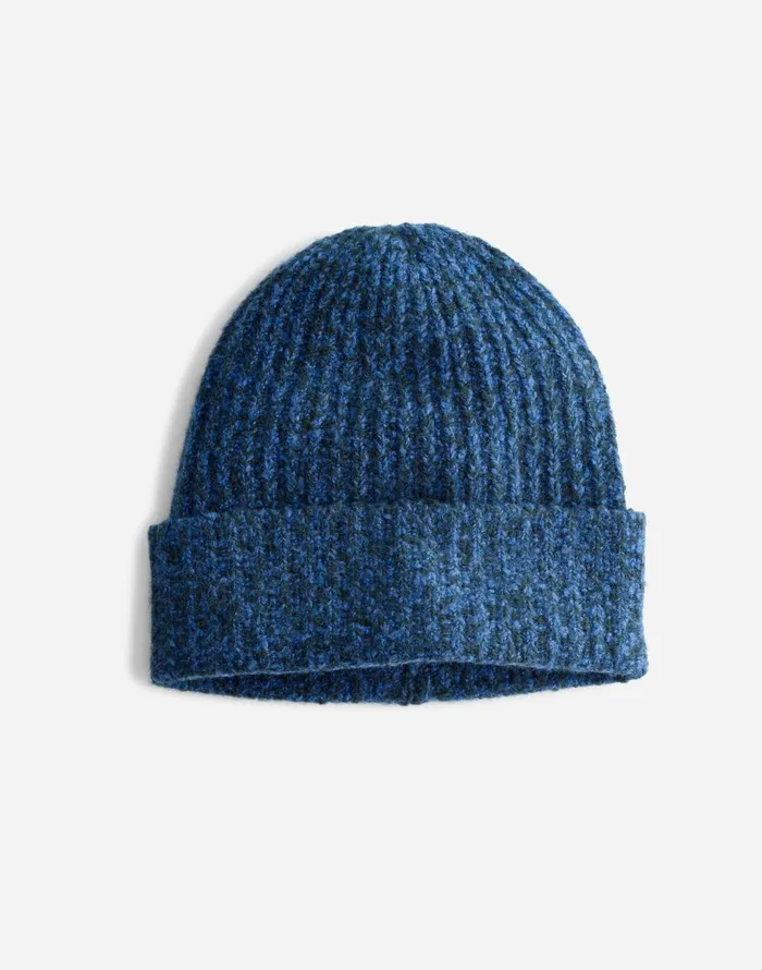 Madewell CottonBlend Cuffed Beanie Hthr Bluestone Women Hats