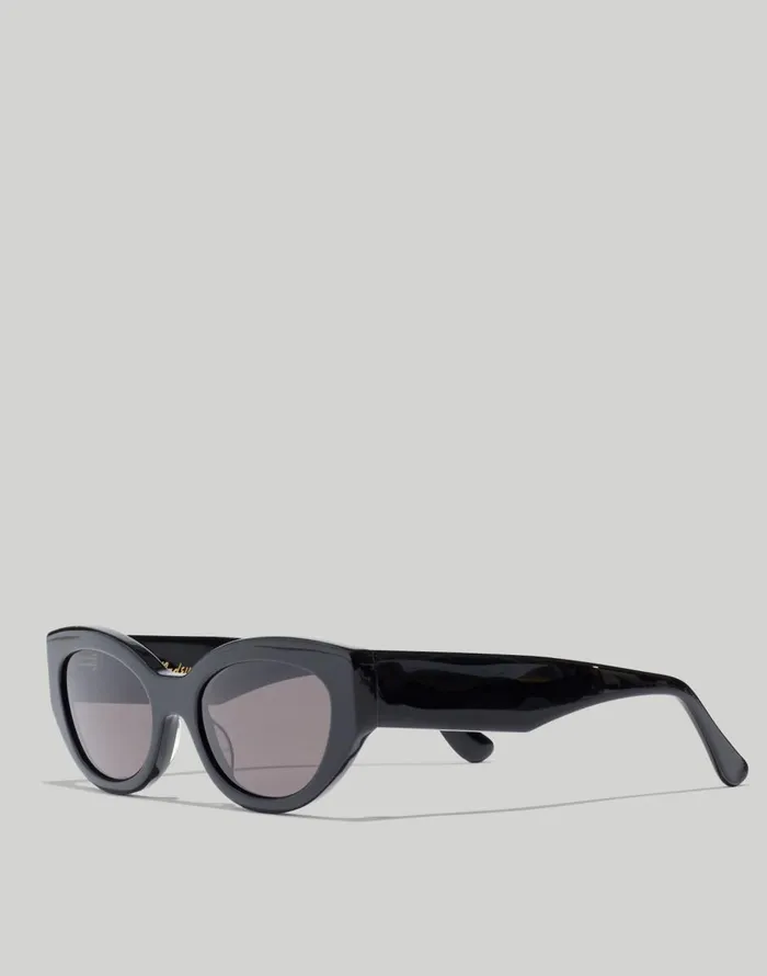 Madewell Demmera Sunglasses Black Coal Women Sunglasses