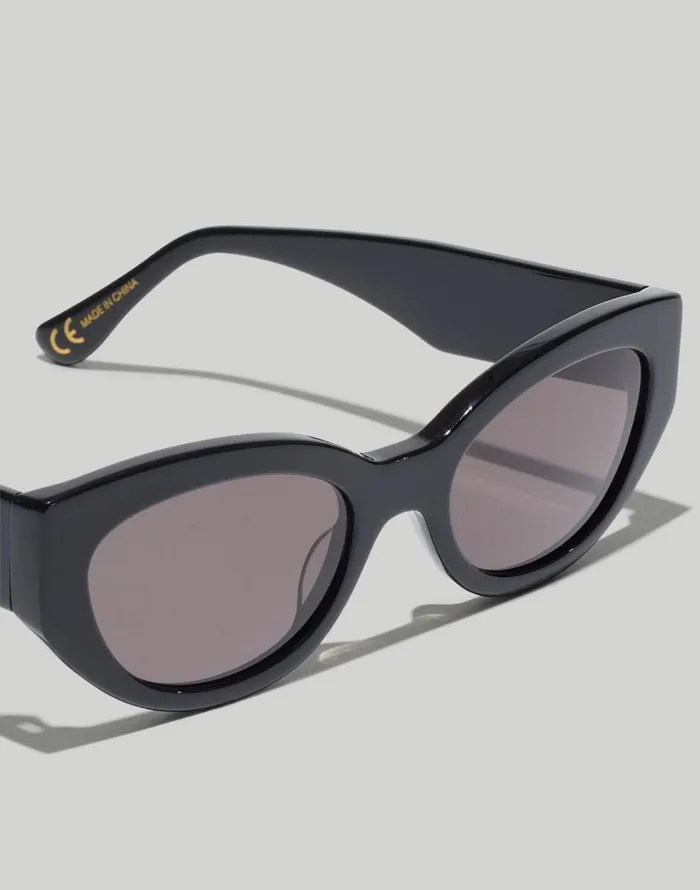 Madewell Demmera Sunglasses Black Coal Women Sunglasses