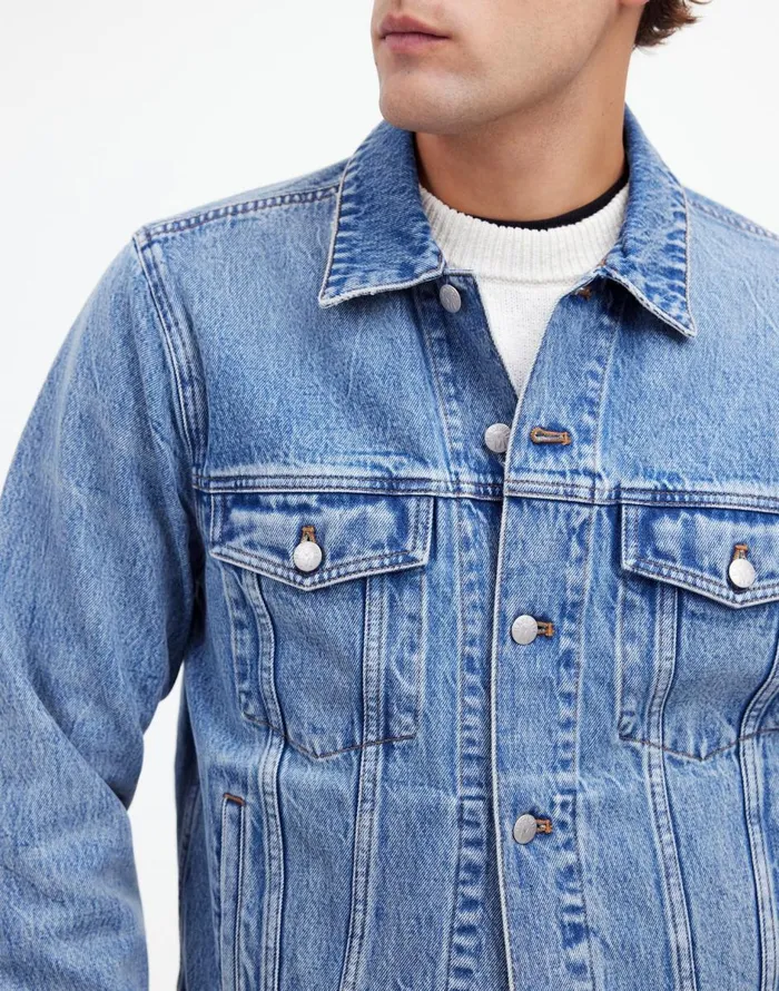 Madewell Denim Trucker Jacket Parkyn Wash Men Coats Jackets