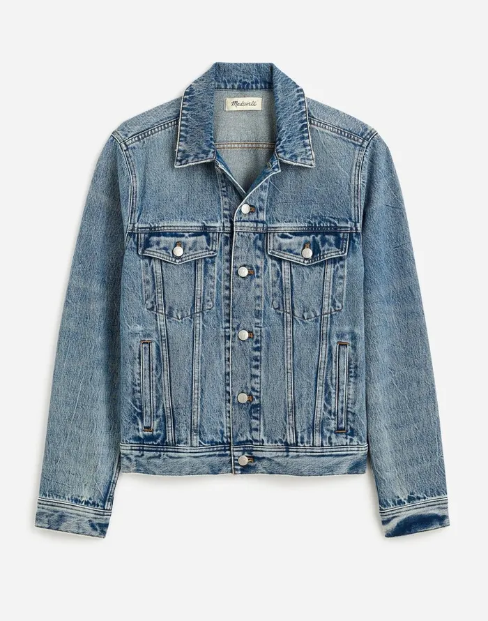 Madewell Denim Trucker Jacket Parkyn Wash Men Coats Jackets