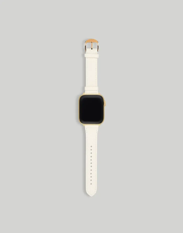 Madewell Hyer Goods Apple Watch Band White Gold 42444549 Mm White Women Jewelry