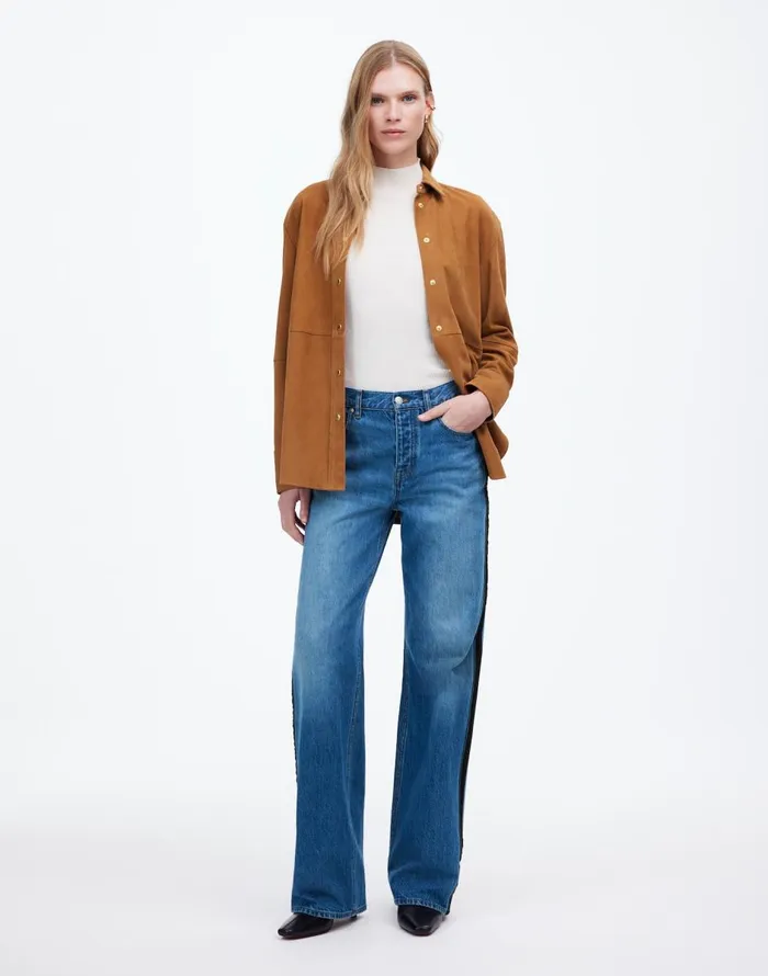 Madewell LowSlung Baggy Jeans Fennbrook Wash Women Jeans