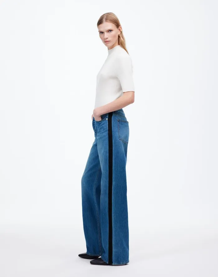 Madewell LowSlung Baggy Jeans Fennbrook Wash Women Jeans