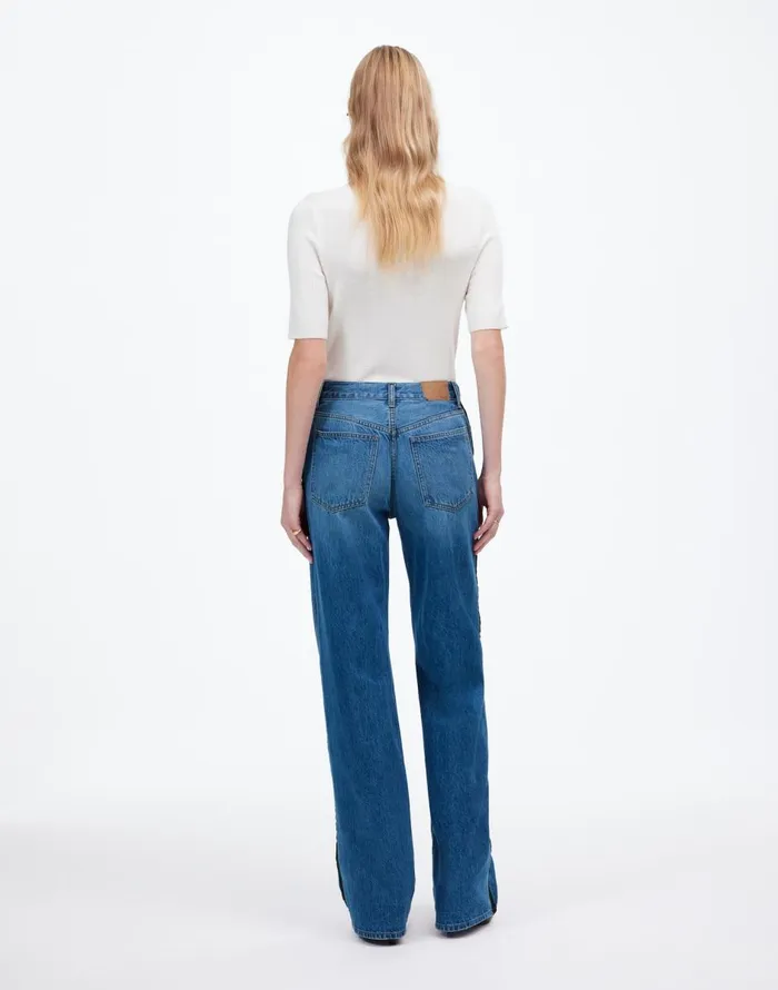 Madewell LowSlung Baggy Jeans Fennbrook Wash Women Jeans