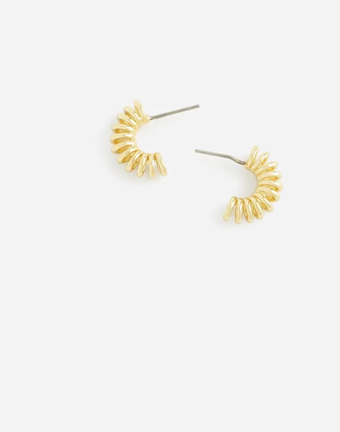 Madewell MultiRing Statement Stud Earrings Pale Gold Women Jewelry