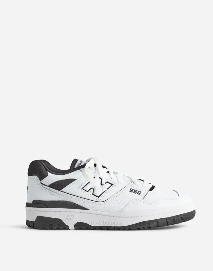 Madewell New Balance Unisex 550 Sneakers White Black Women Sneakers