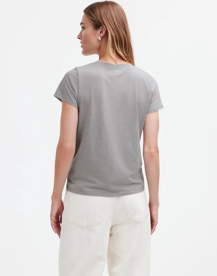 Madewell Northside Vintage Tee Light Hthr Grey Women Tees