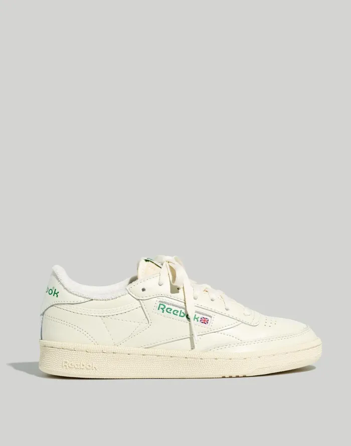 Madewell Reebok Club C 85 Vintage Sneakers Chalkalabasterglen Green Women Sneakers