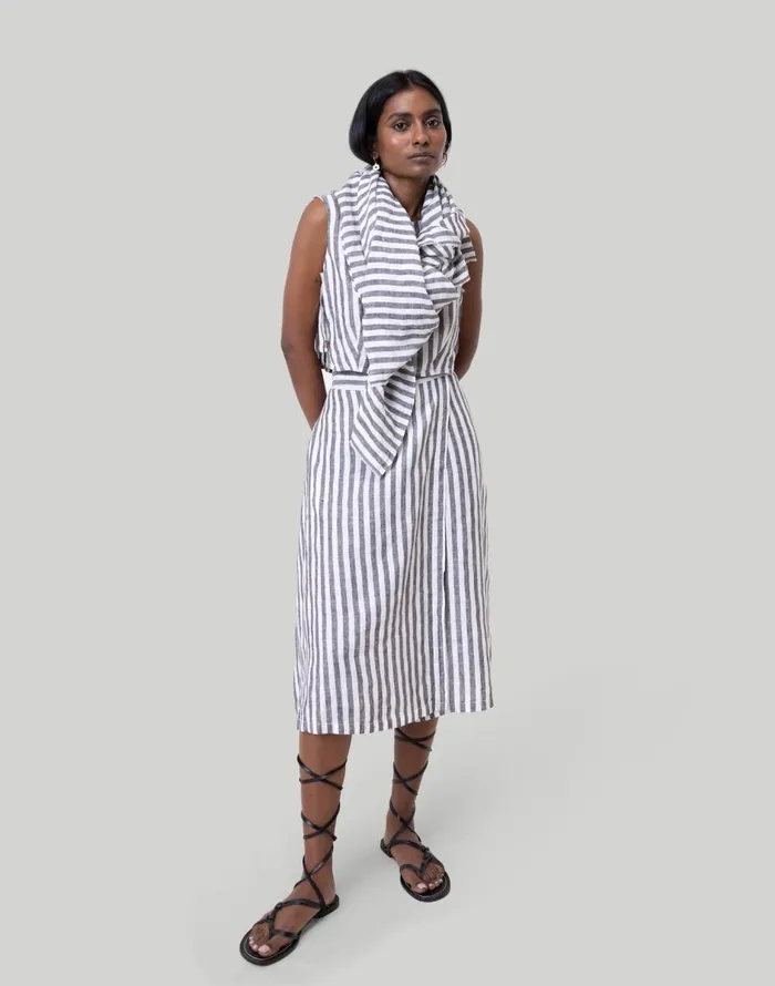 Madewell Reistor Overlap Midi Skirt White Women Skirts
