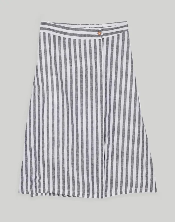 Madewell Reistor Overlap Midi Skirt White Women Skirts