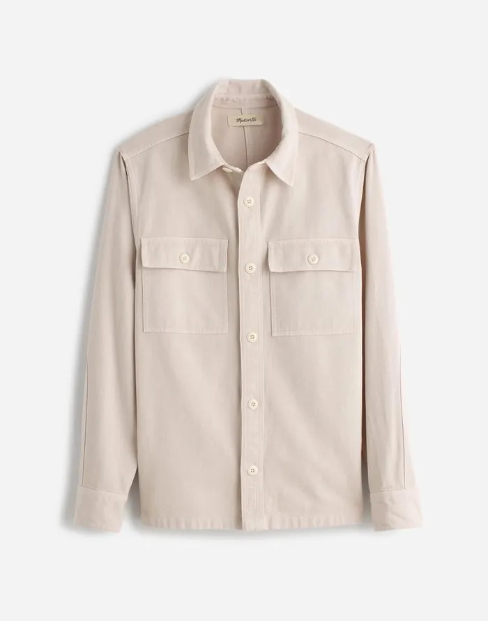 Madewell StraightHem Work Shirt In Garment Dye Vintage Linen Men Shirts
