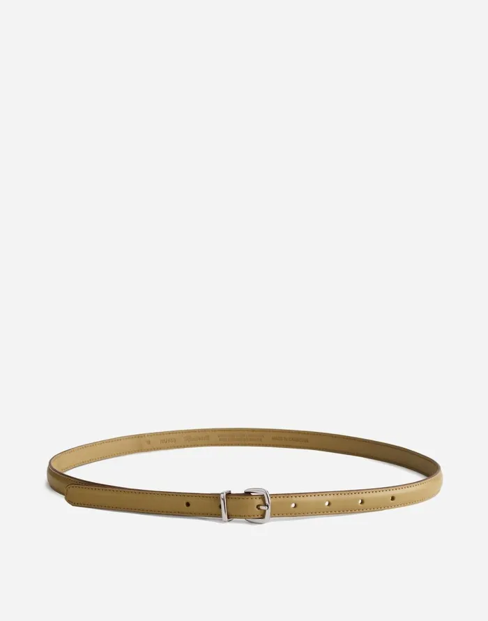Madewell The Essential Skinny Leather Belt Tawny Olive Women Belts