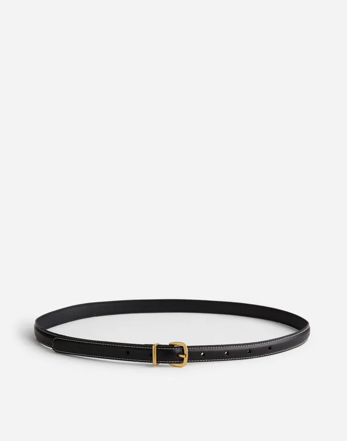 Madewell The Essential Skinny Leather Belt True Black Women Belts