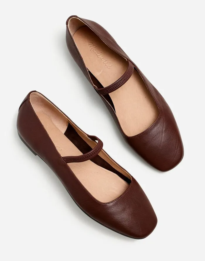 Madewell The Greta Ballet Flat Chocolate Raisin Women Flats and Loafers