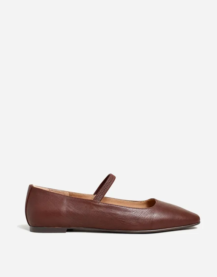 Madewell The Greta Ballet Flat Chocolate Raisin Women Flats and Loafers