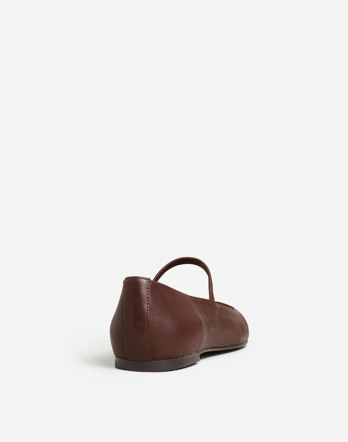 Madewell The Greta Ballet Flat Chocolate Raisin Women Flats and Loafers