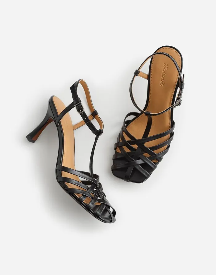 Madewell The Milano Heeled Sandal True Black Women Heels
