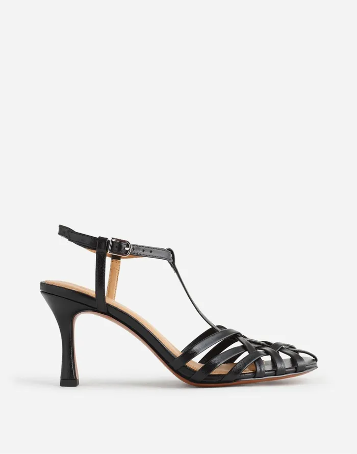Madewell The Milano Heeled Sandal True Black Women Heels